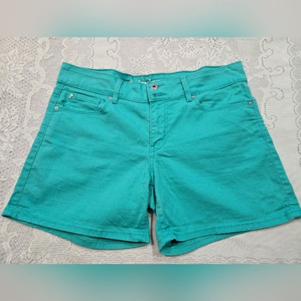 Denizen from Levi's Women's Teal Shorts Color Green Size 12